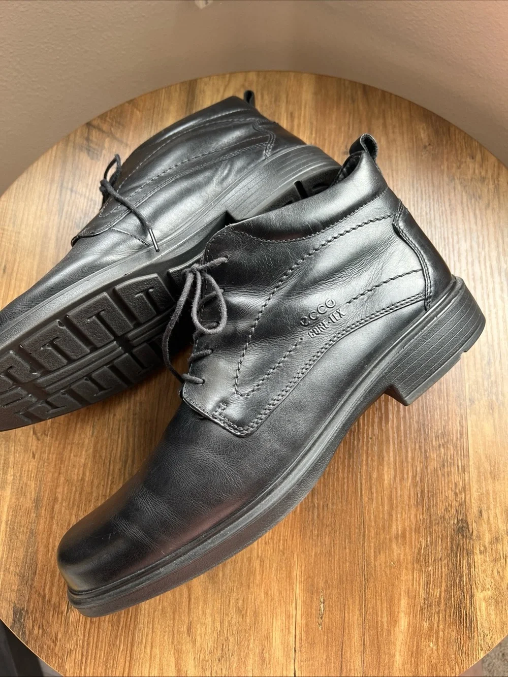ECCO Gore-Tex Leather Chukka Boots EU 46 US 12–12.5 Waterproof |Cedar Shoe Trees